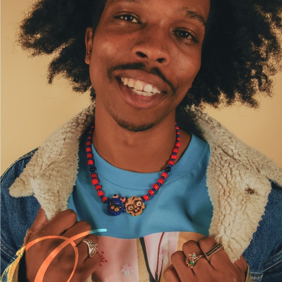 HANDMADE POLYMER CLAY COOKIE MONSTER NECKLACE - Picture 5 of 6